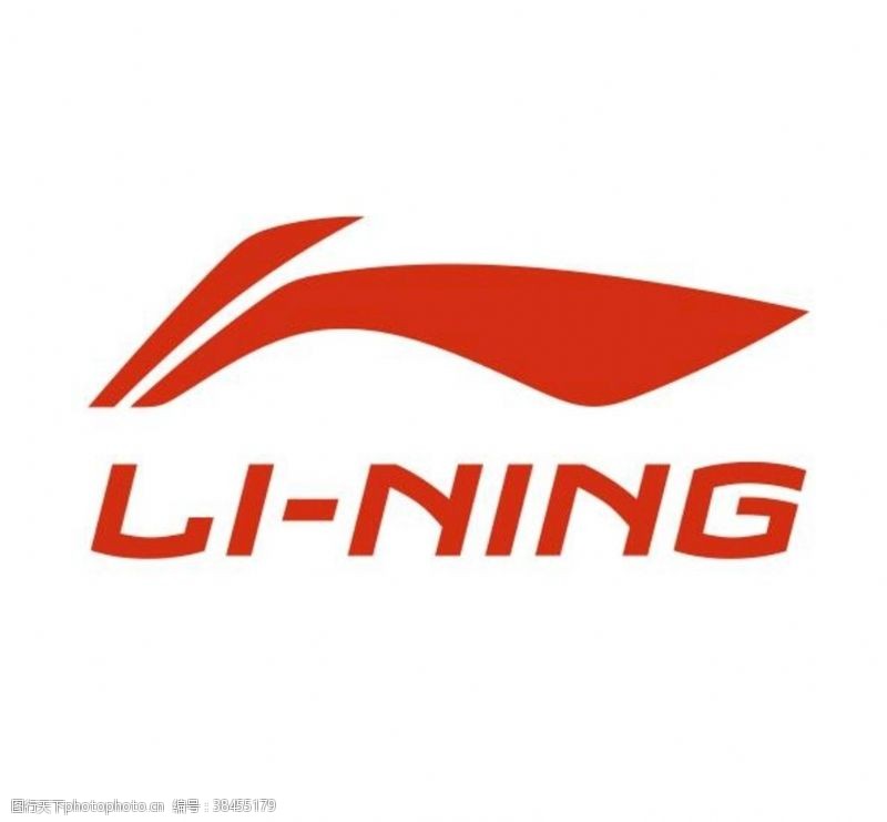 体操鞋矢量李宁logo