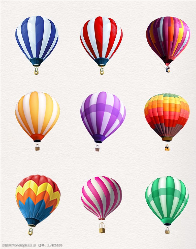 降落伞热气球