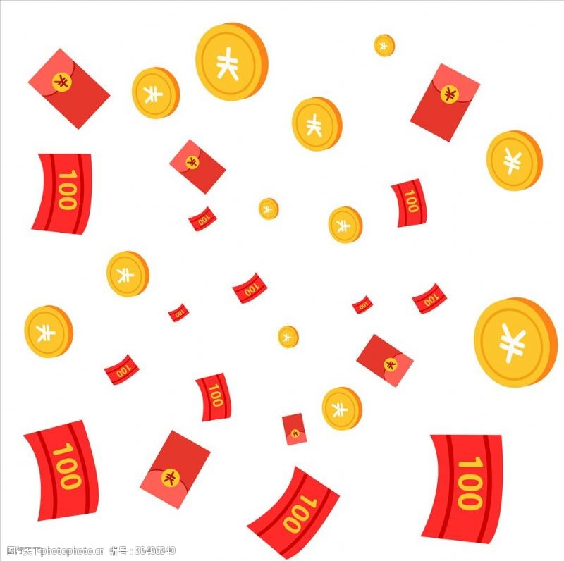 金钱符号金币图标红包图标金融图标