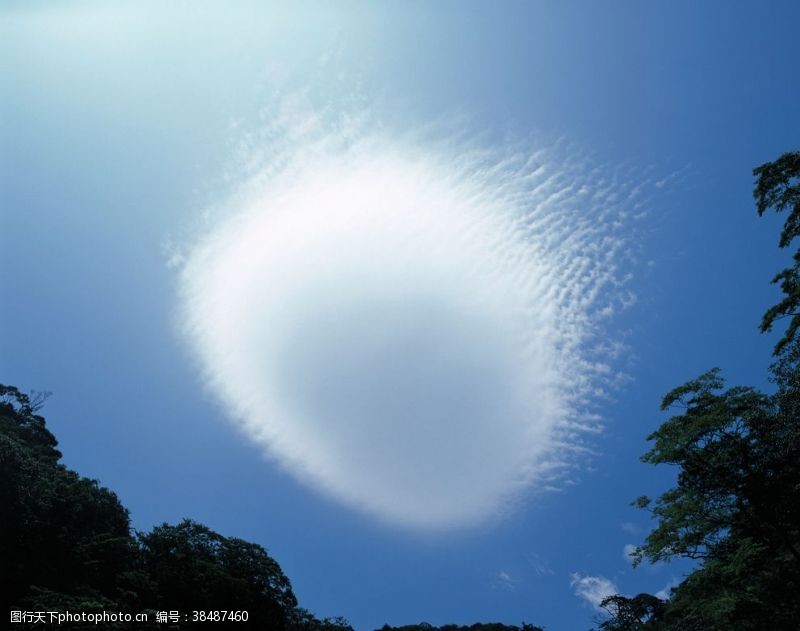蘑菇云蓝天白云