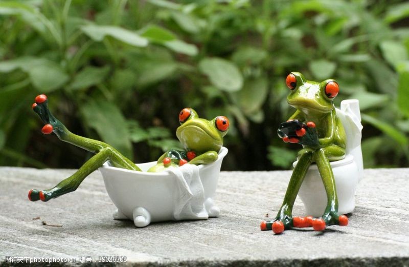 创意玩偶背景青蛙玩具图片