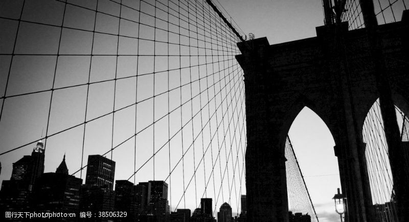 建筑设计桥梁构造黑白图图片