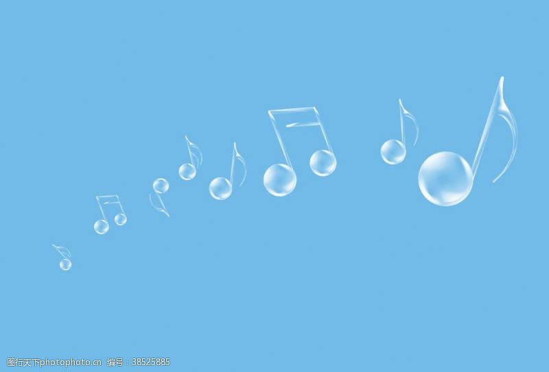 水泡图标水晶音乐符号