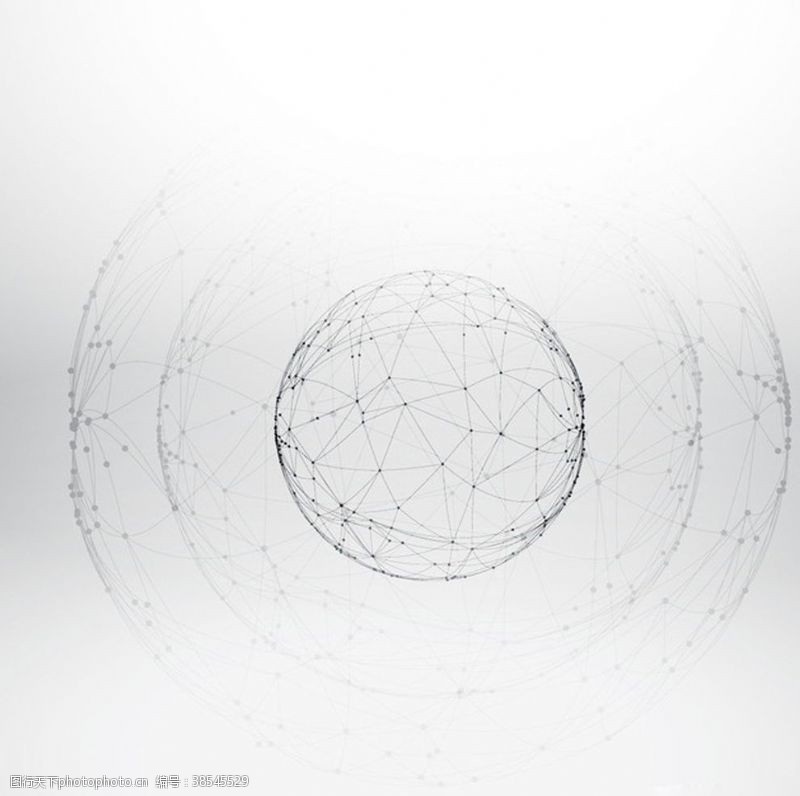 网状背景网状球体线框