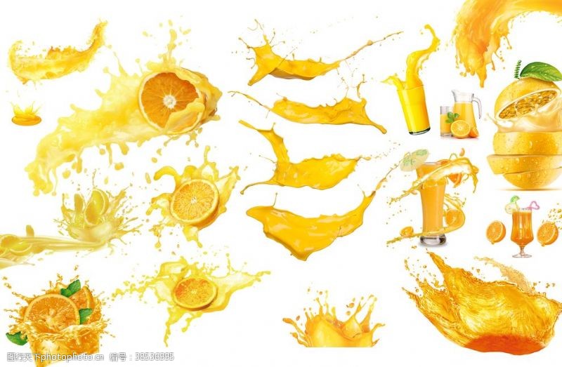 柠檬宣传单橙汁