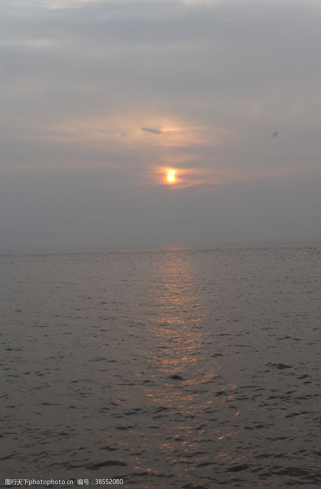 地中海海上落日