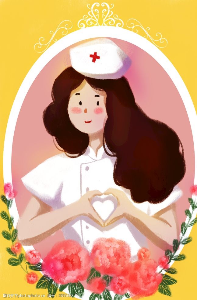 卡通护士护士节海报