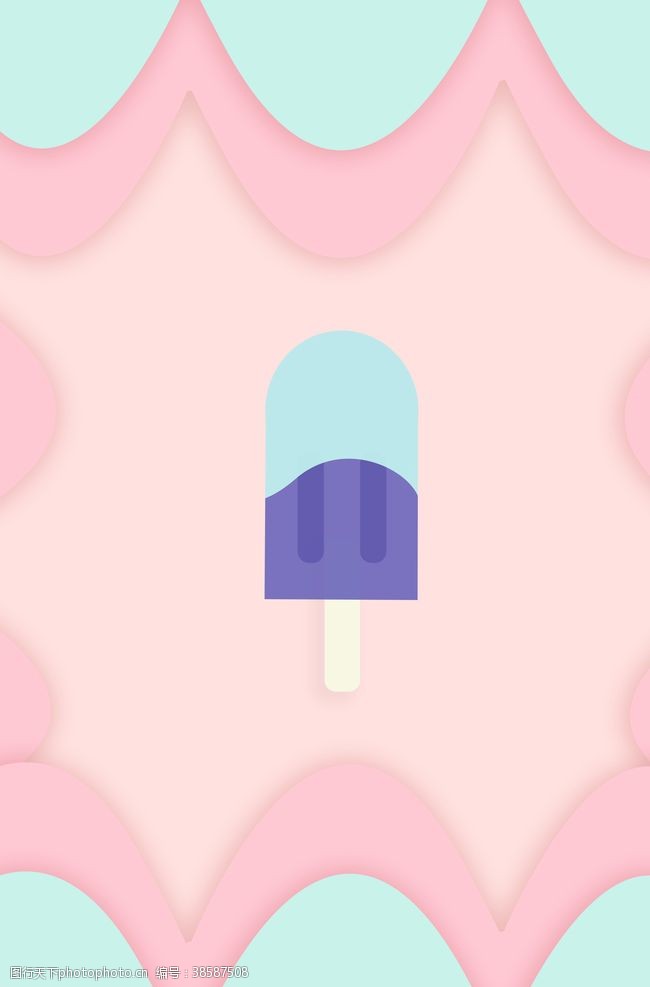 甜品易拉宝冰淇淋海报