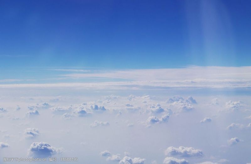 太空蓝天大气层云海