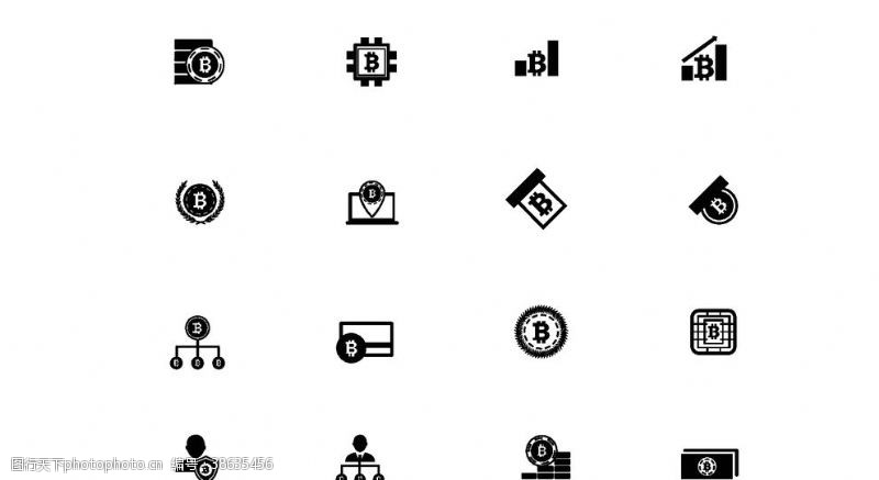淘金币Bit币图标UI标志标识标示图片