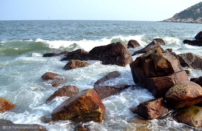 天然石海边石头