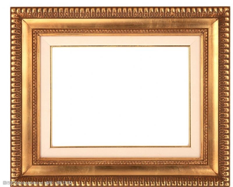 荣誉室金色木纹相框