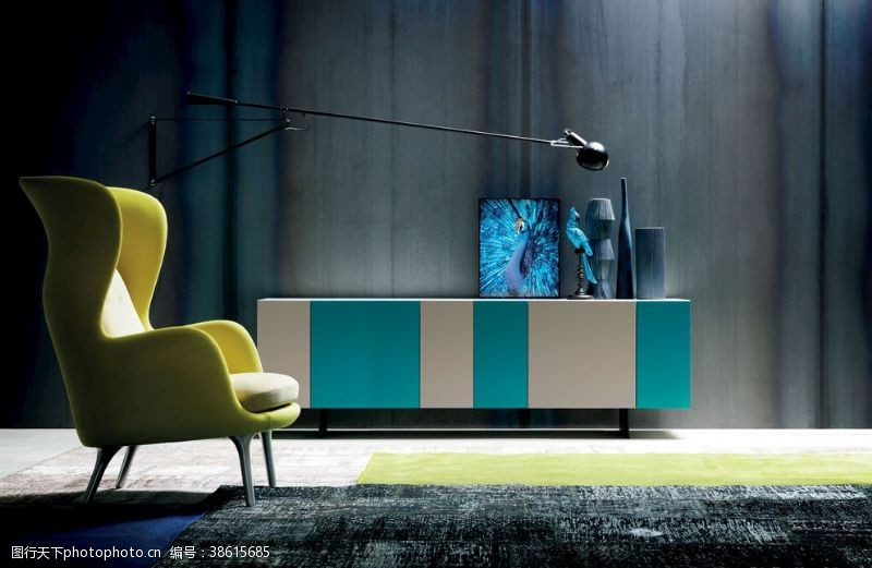 流行风格设计客厅电视墙