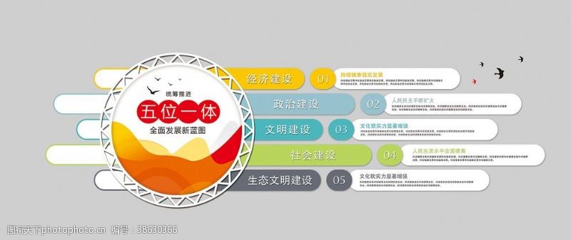 一体化五位一体党建文化