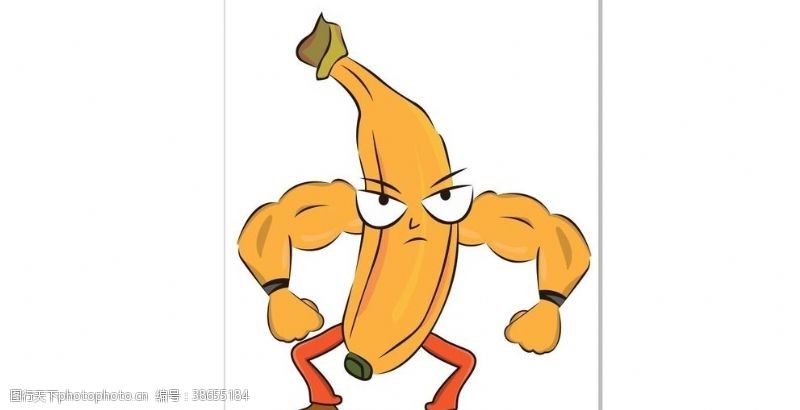 卡通香蕉大力香蕉香蕉先生