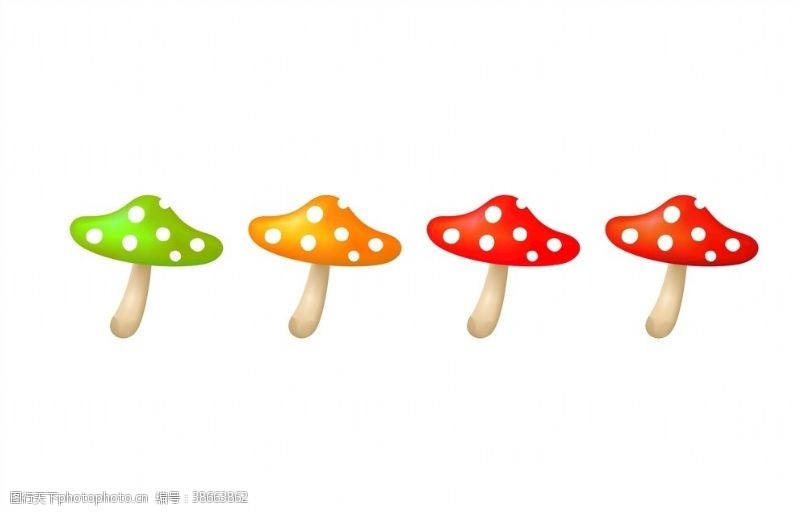 菇类矢量蘑菇