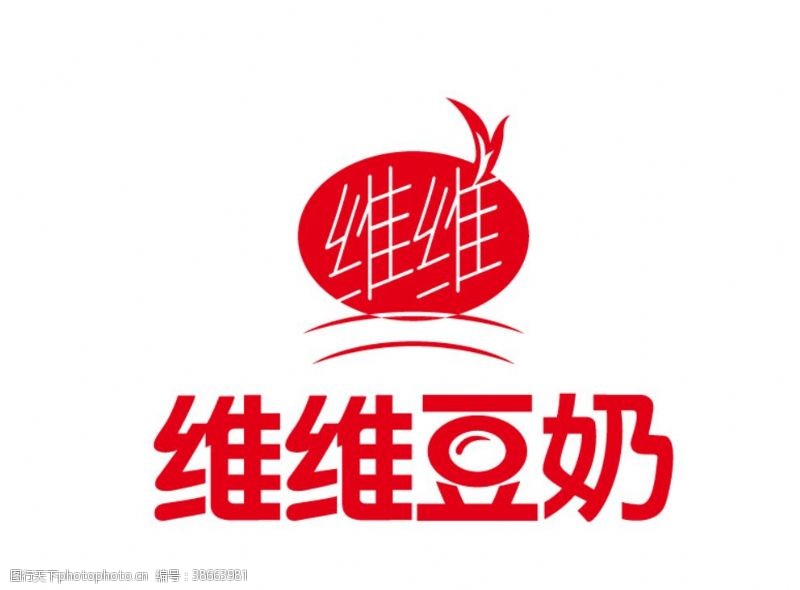 核桃牛奶维维豆奶标志LOGO