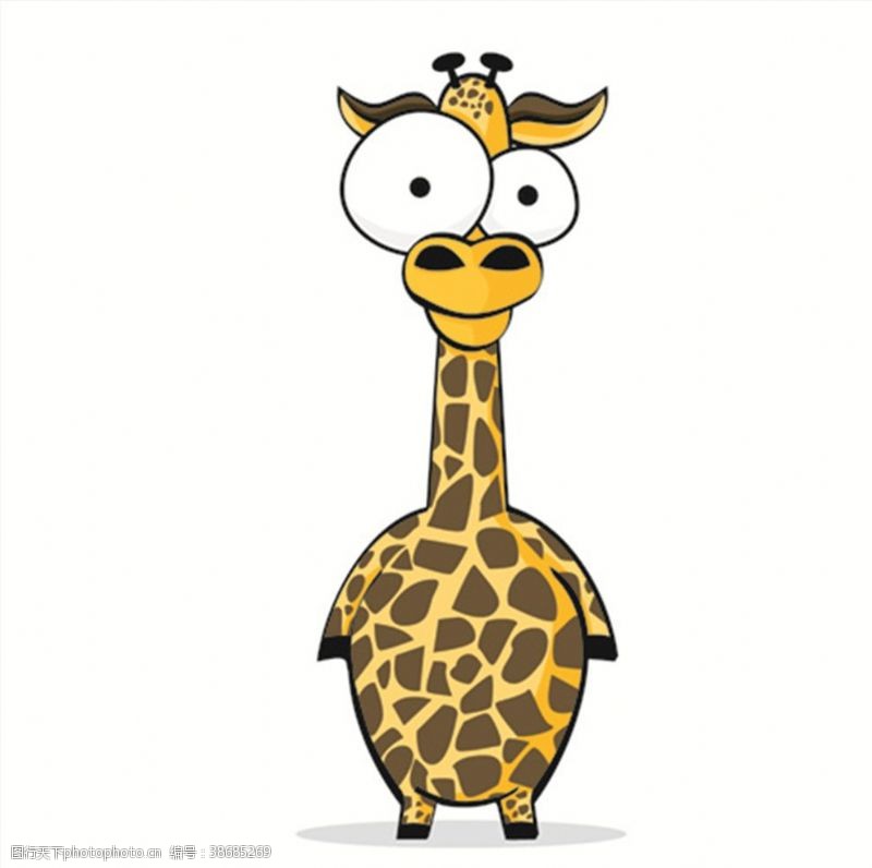 宠物促销长颈鹿搞笑搞怪动物卡通大眼睛