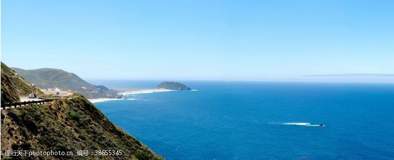 参观海岸风景摄影图