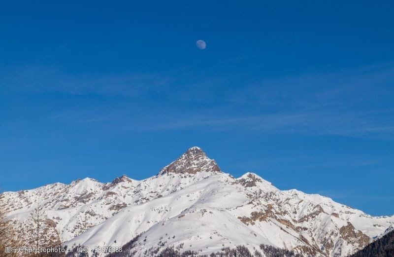 瑞士风光雪山