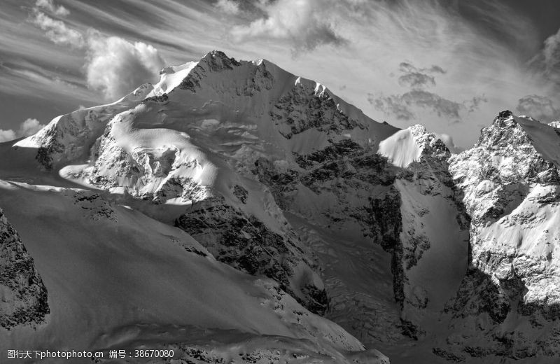 瑞士风光雪山图片