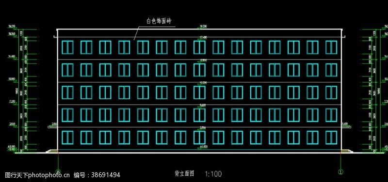 dwg办公楼建筑图纸