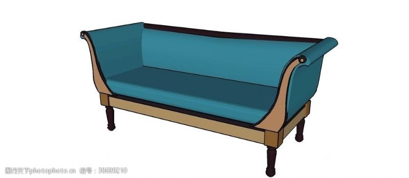 沙发skp模型