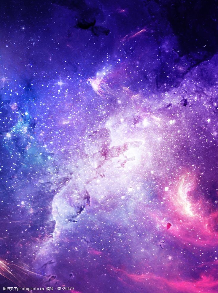 紫色展板星空宇宙背景