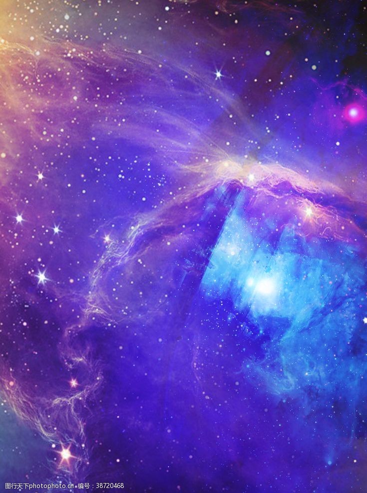 紫色展板宇宙星空
