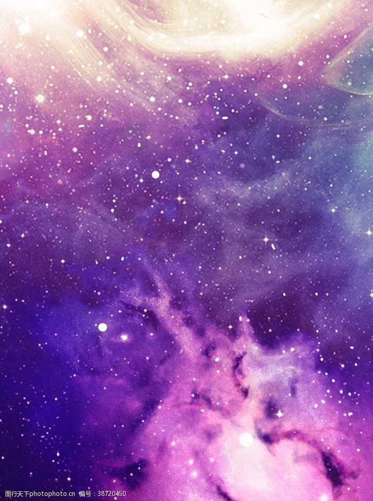 紫色展板宇宙星空