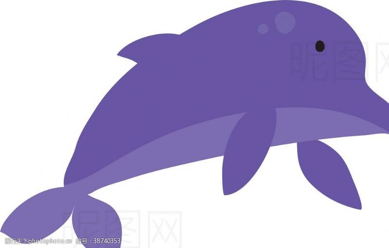水泡图标海豚