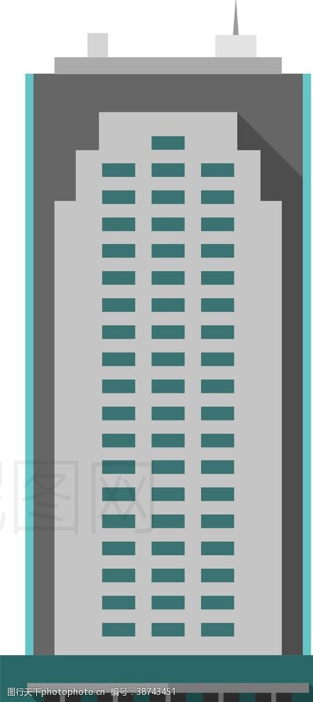 工商银行标志高楼大厦
