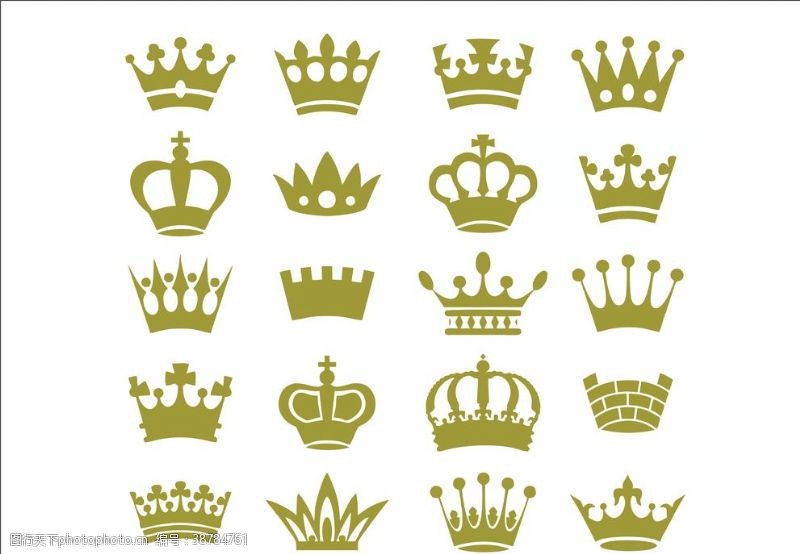 冠珠皇冠图标标志皇冠图案