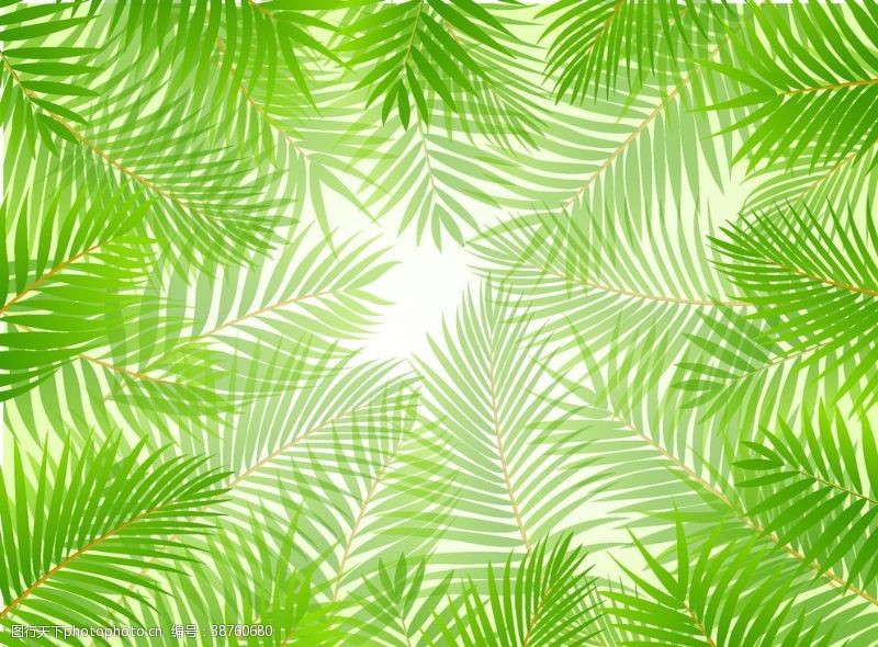 高清晰山水画绿叶竹叶装饰画小清晰背景墙