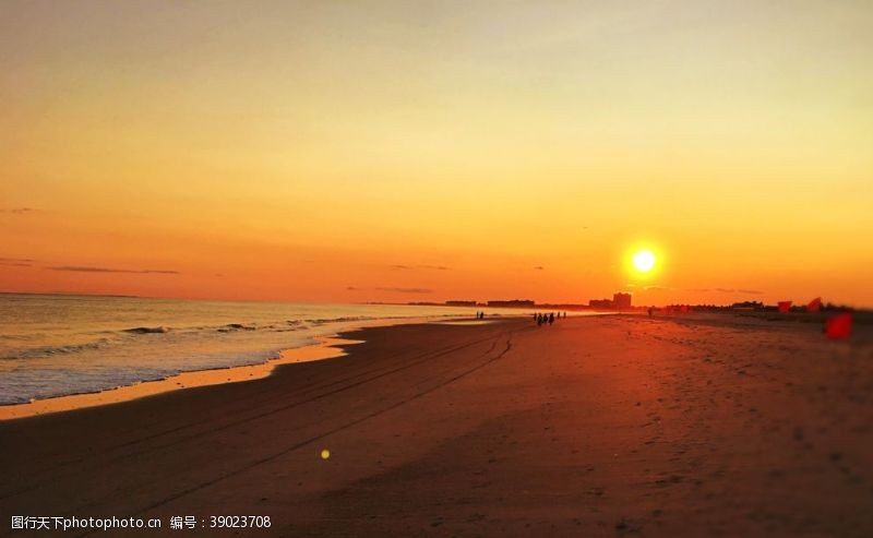 夕阳红天空日出日落图片