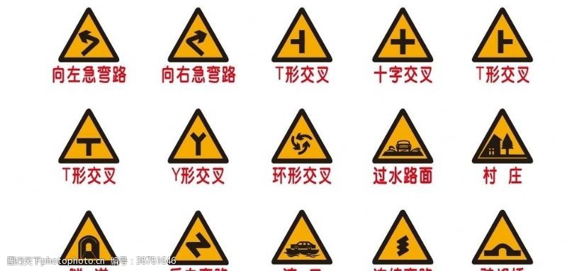 驼峰桥警示标志