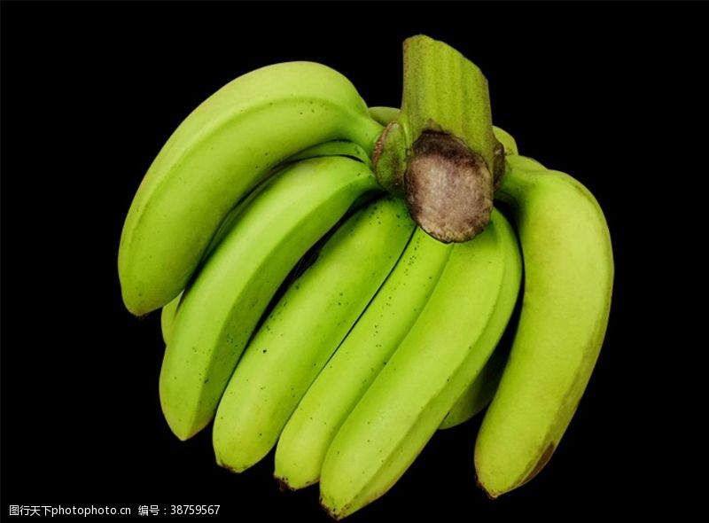 热带免抠素材南方农家绿皮香蕉
