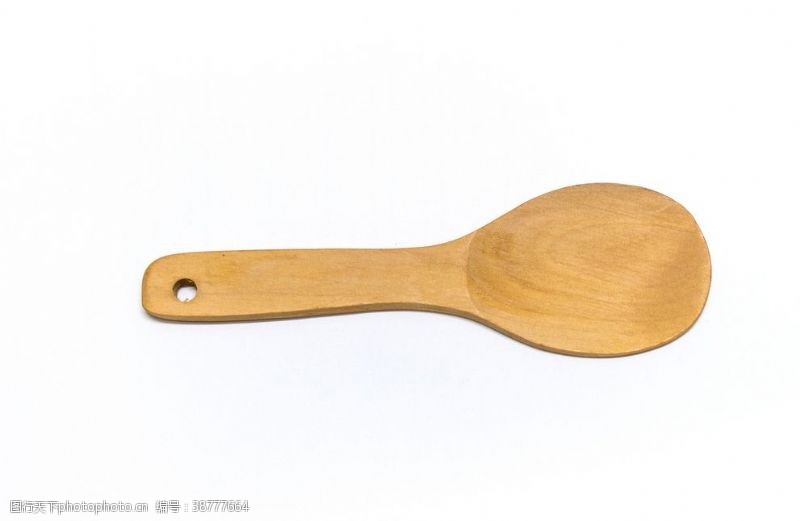 一把木质勺子