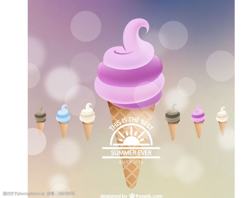 油标签冰淇淋背景夏天图片