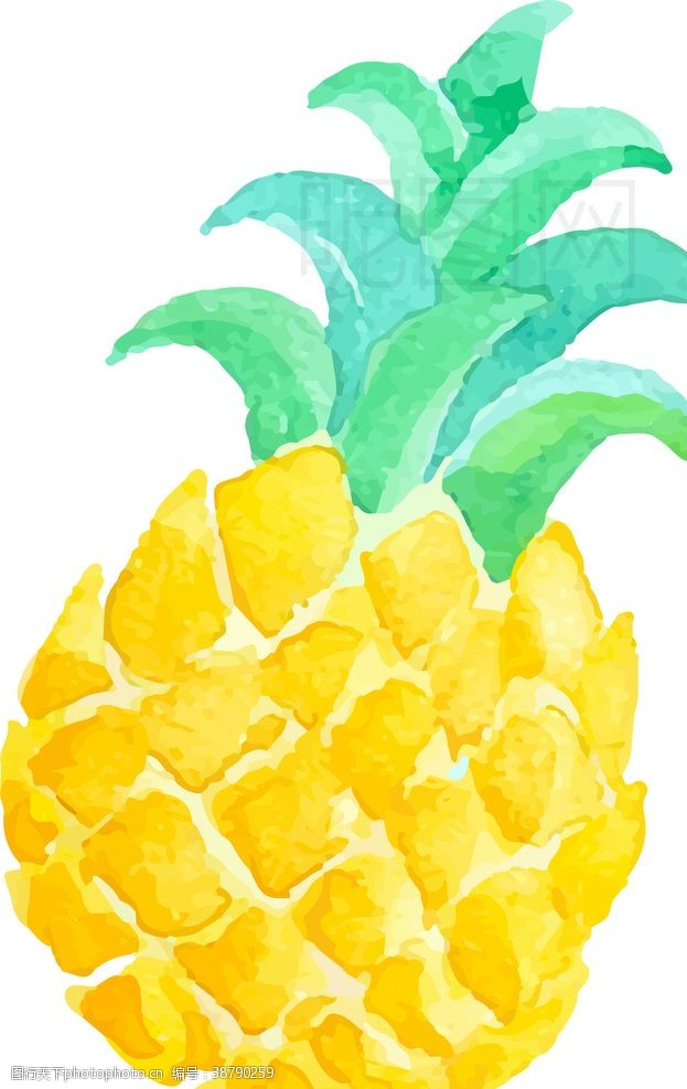 卡通菠萝矢量图菠萝