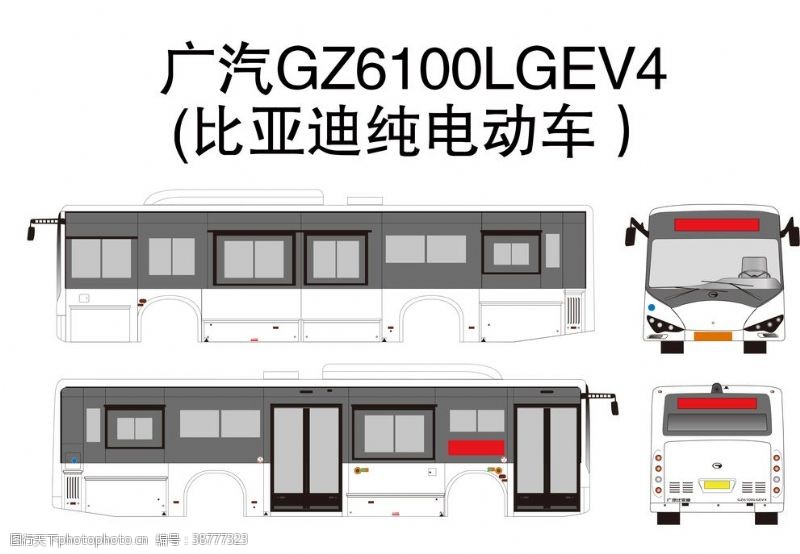 尺寸广汽GZ6100LGEV4