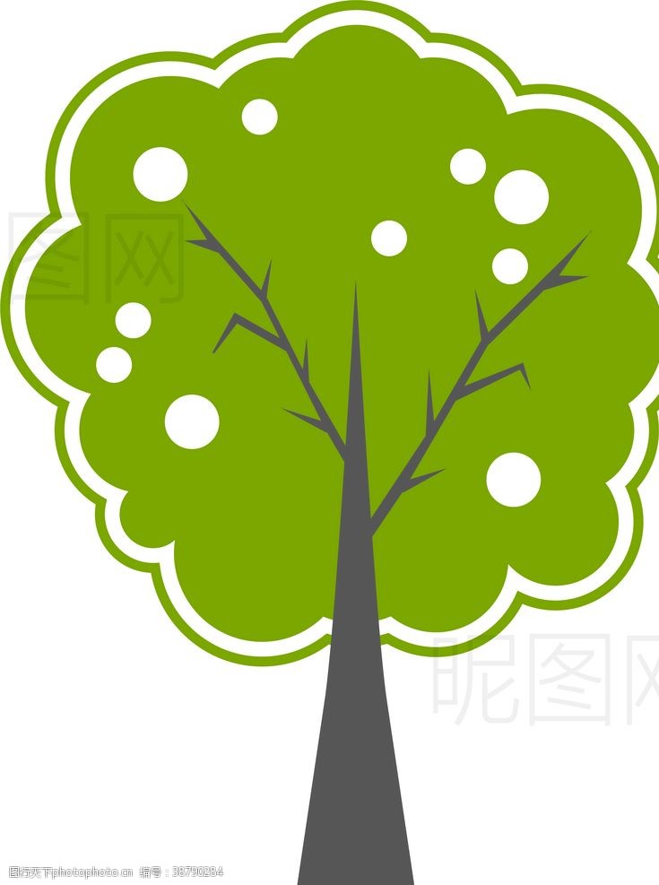 矢量园林绿化景观树