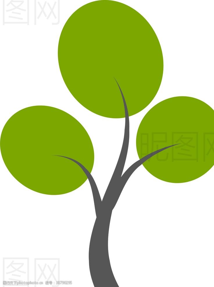 新环境标志绿树