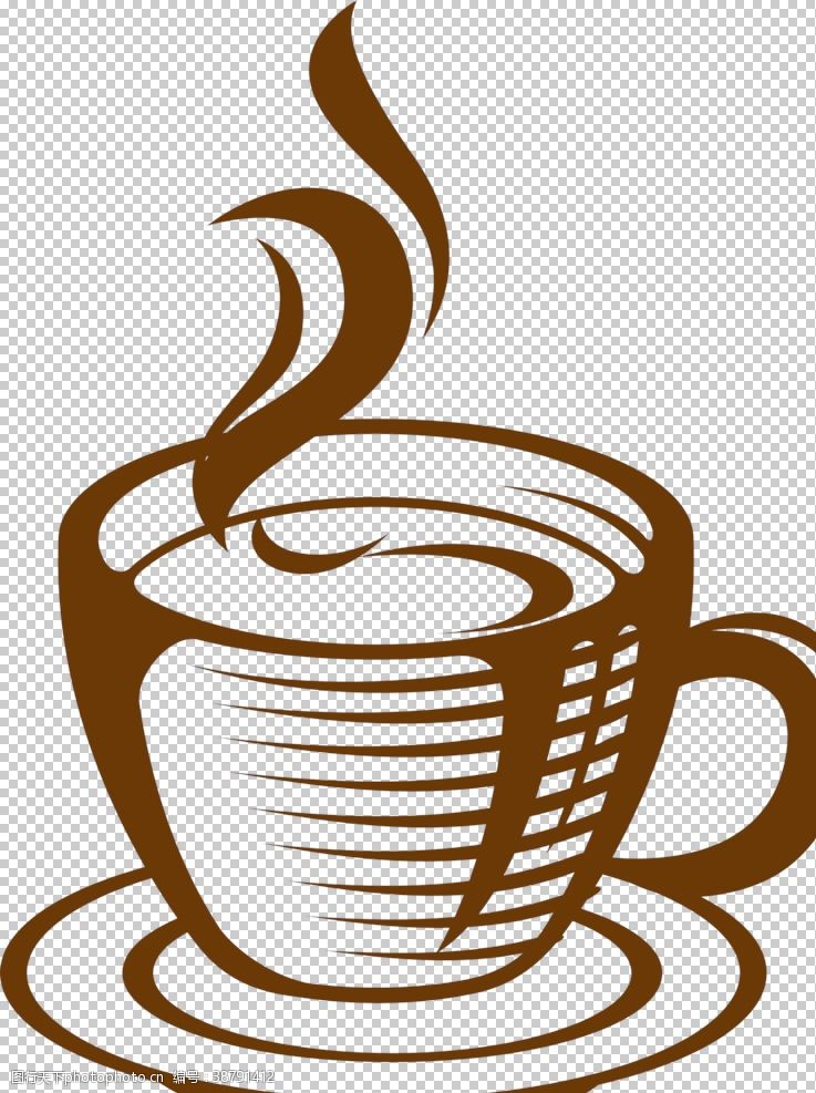 咖啡折页手绘咖啡