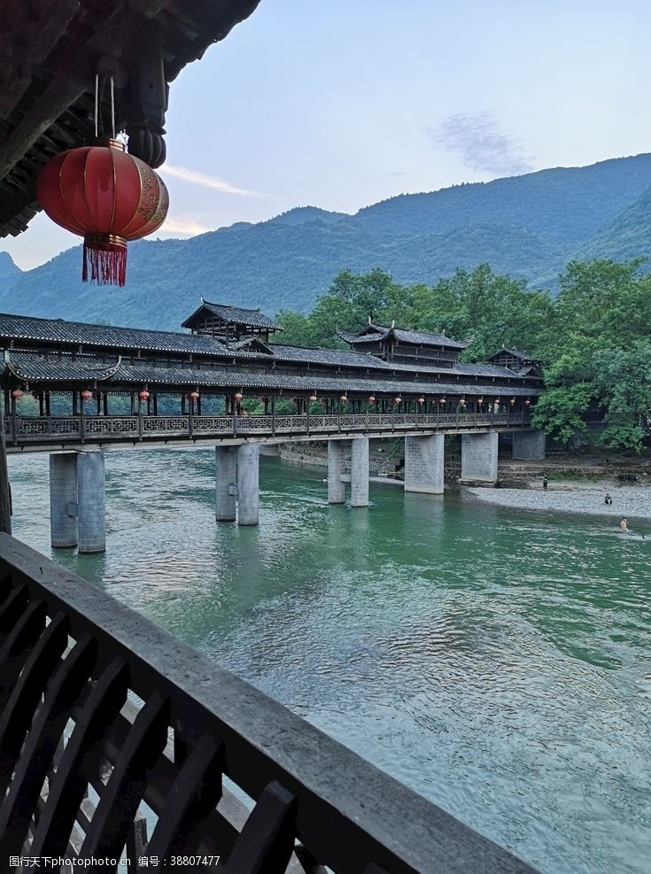 土家风雨桥湘西洗车河风雨桥