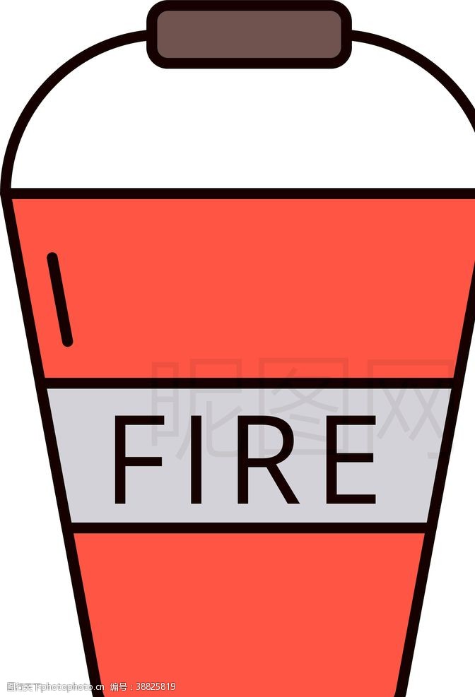 灭火设备标志消防桶