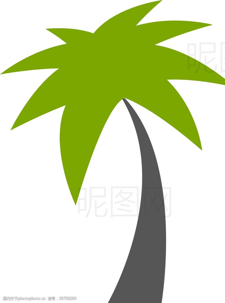 新环境标志椰树