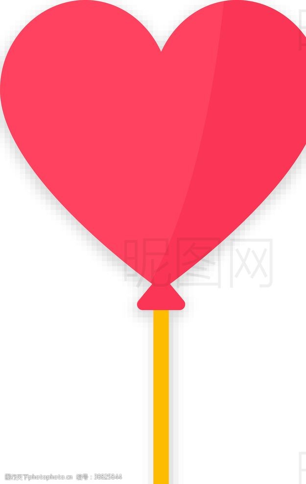 水符号爱心气球