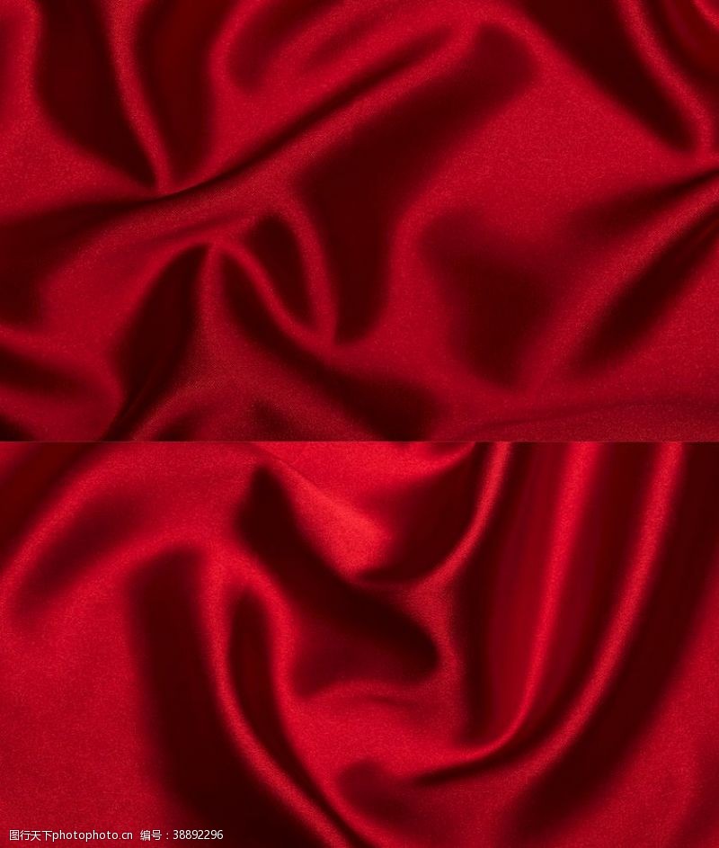 红色幕布素材高清布料面料背景
