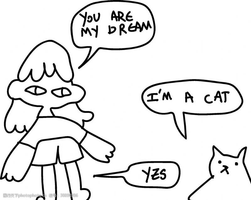 创意猫咪卡通猫咪图片